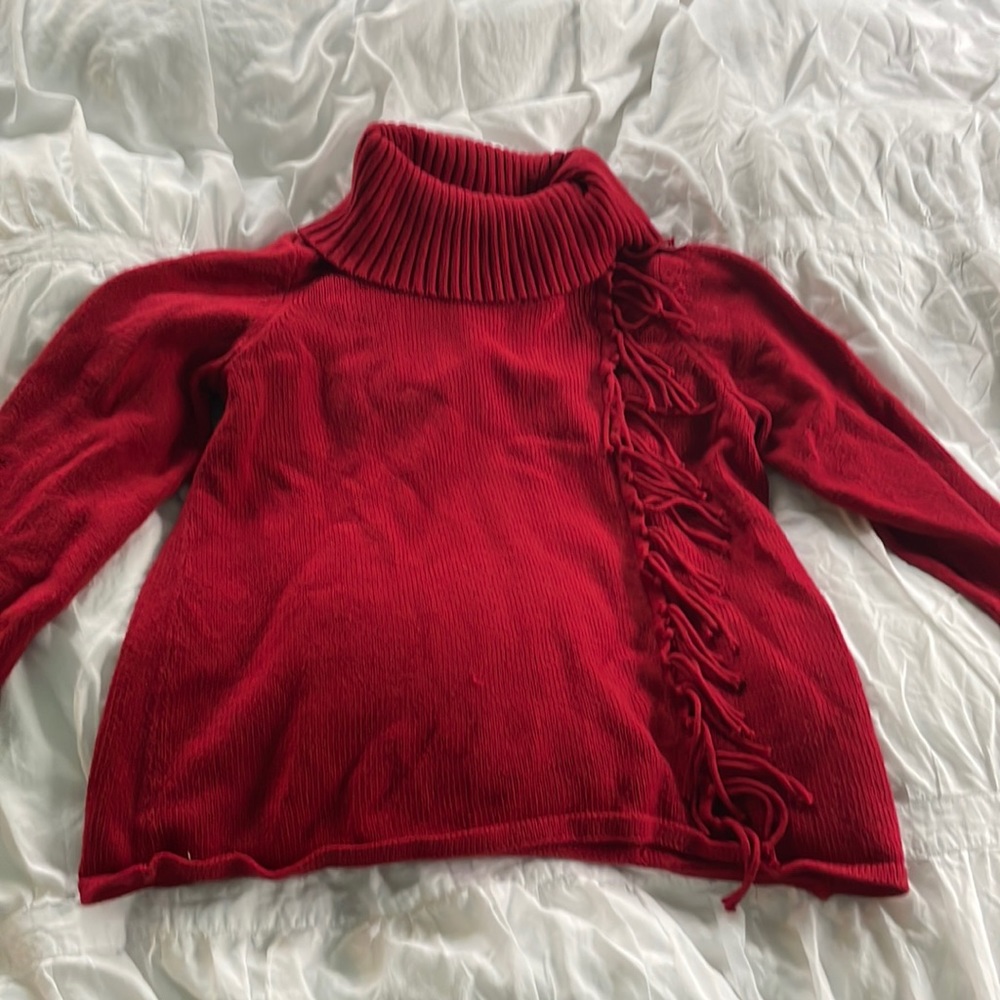 Red Turtleneck Sweater